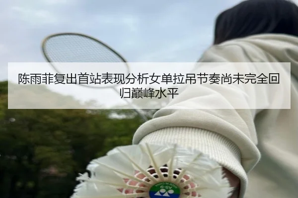 陈雨菲复出首站表现分析女单拉吊节奏尚未完全回归巅峰水平 - MKSports